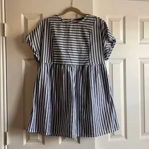 Smocked Striped Dress